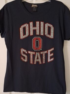 Ohio State Black Glitzy Tshirt